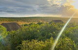 Sonnenaufgang und Natur Landschaft im Addo Elephant Park in Südafrika 
