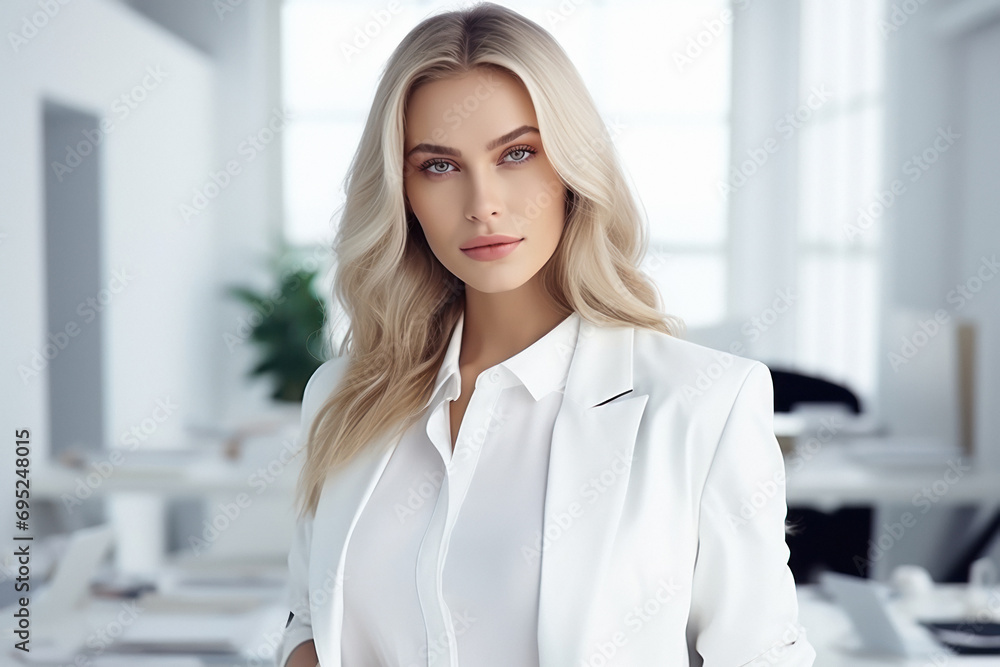 Young and confident beautiful businesswoman Young and confident beautiful businesswoman