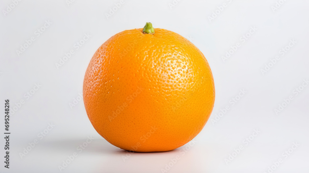 Isolated orange with a texture on a light background Isolated orange with a texture on a light background