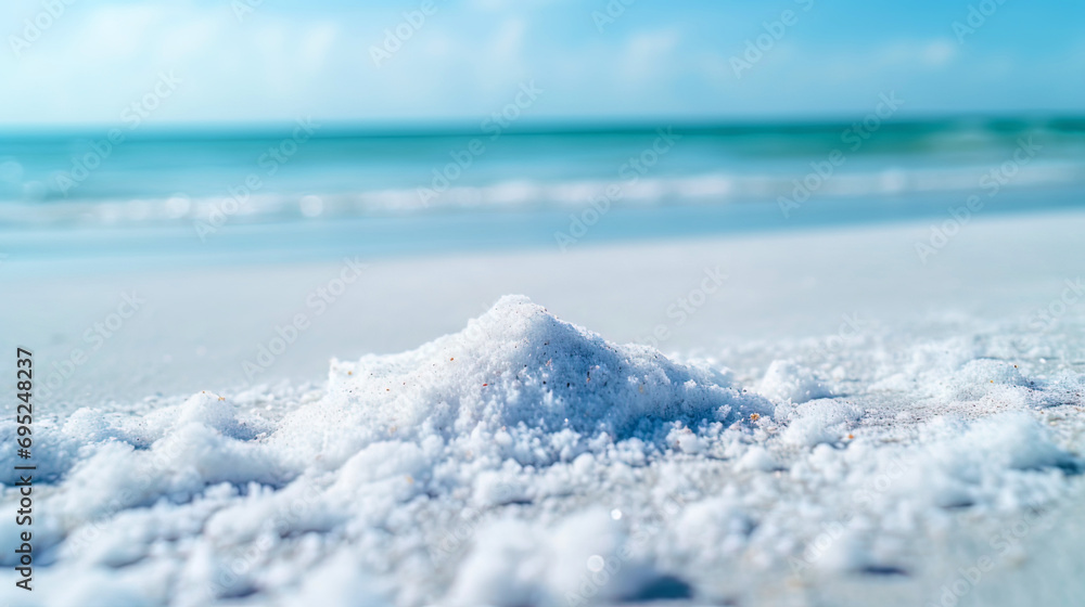 Obraz premium Salt from the sea in isolation with the texture