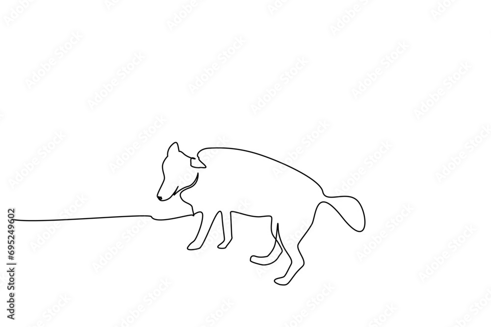 cute dog outside free pose life freedom walk line art design cute dog outside free pose life freedom walk line art design