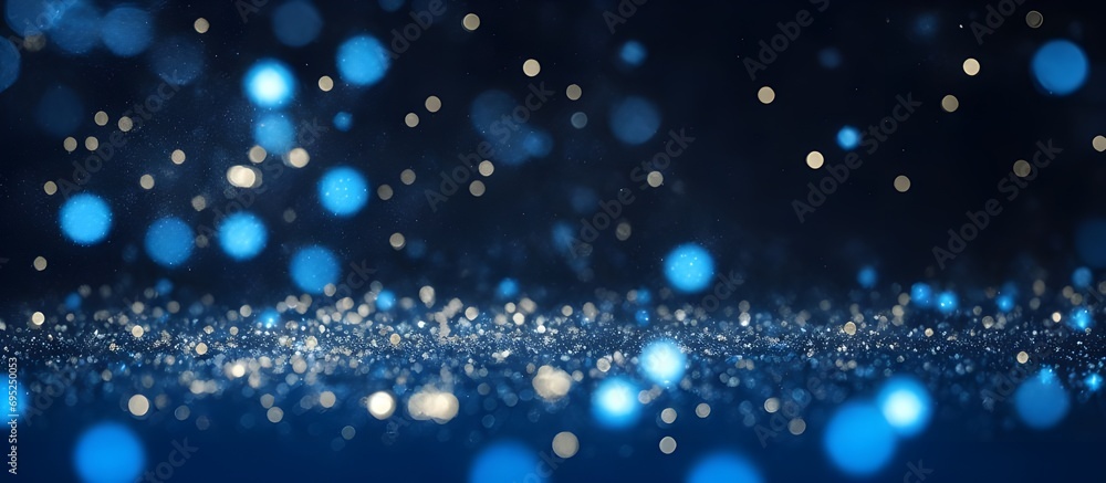 Blue and black glow particles bokeh background, bokeh star, glow, particles, bokeh, black christmas background, 