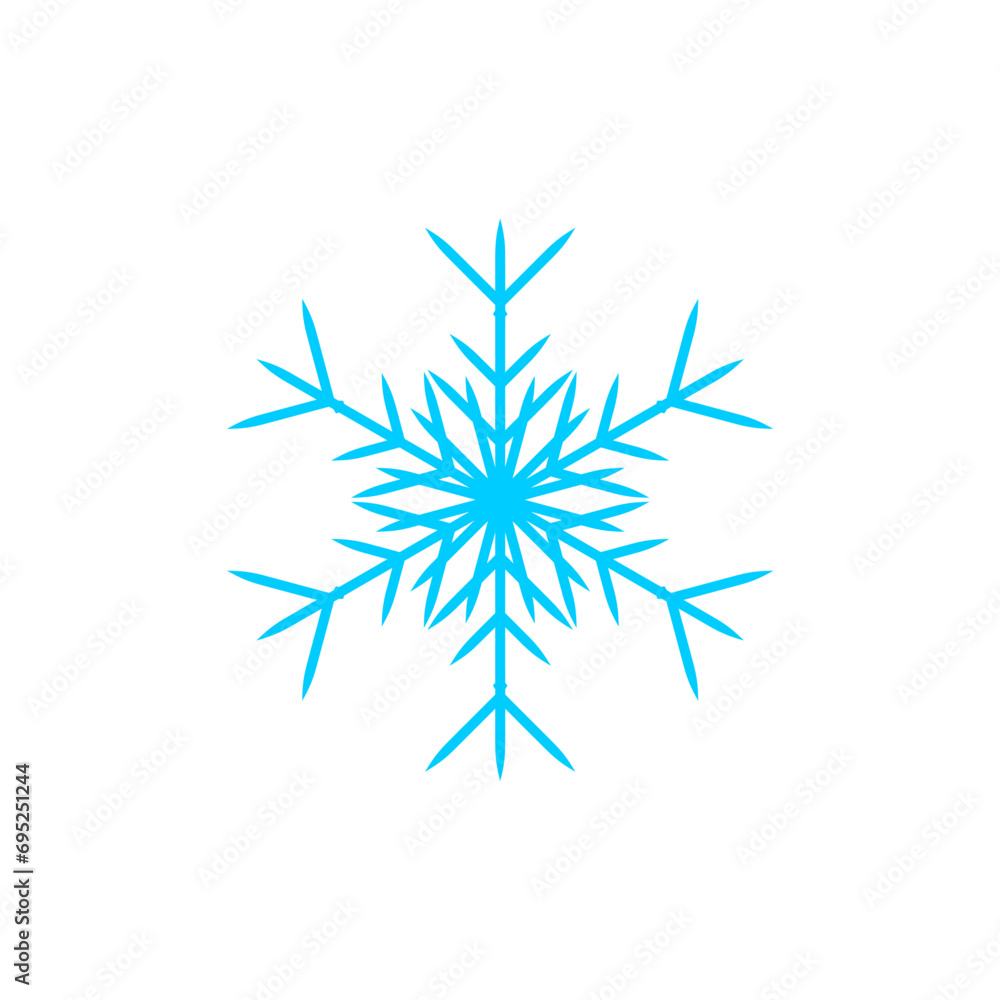 snow set with snowflake element vector snow set with snowflake element vector