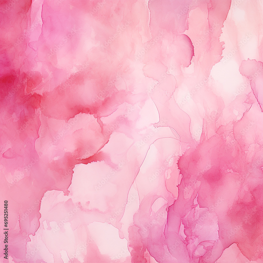 abstract background with pink watercolor stains, alcohol ink.