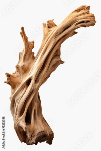 A piece of wood sitting on a table. Can be used for various purposes