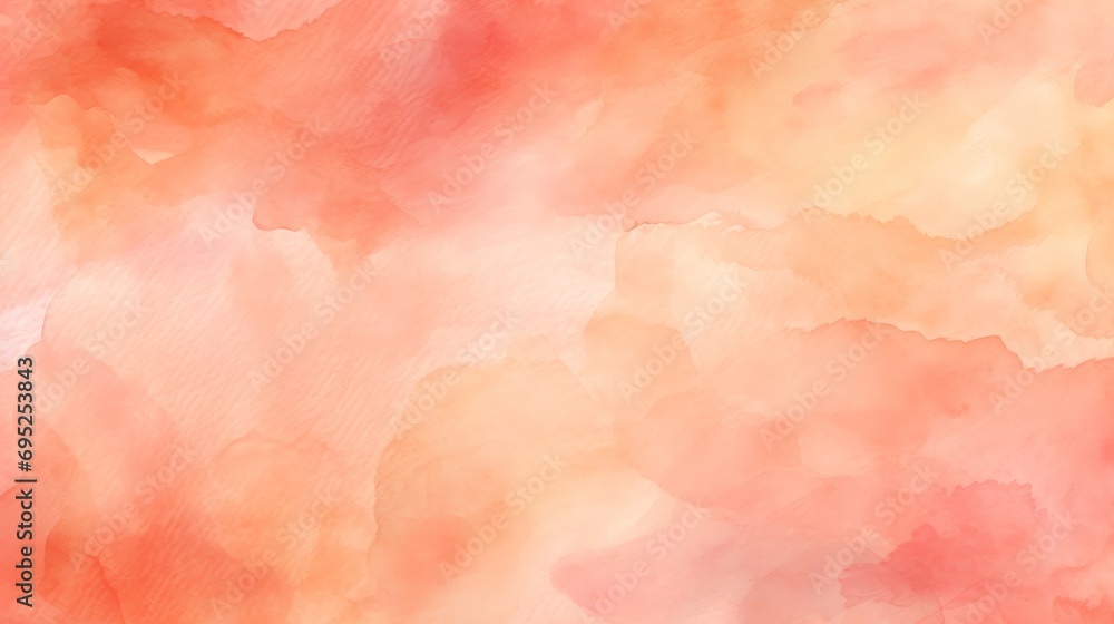 peach fuzz shade watercolor background