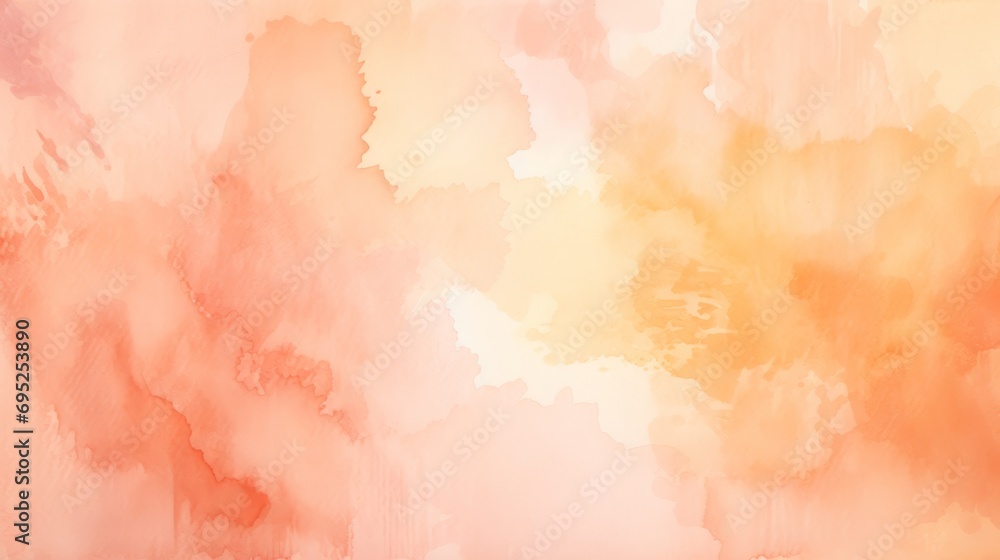 peach fuzz shade watercolor background