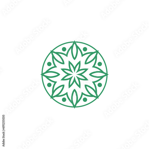 set of vector mandala elements ethnic