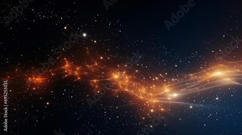Digital rendering of abstract space background