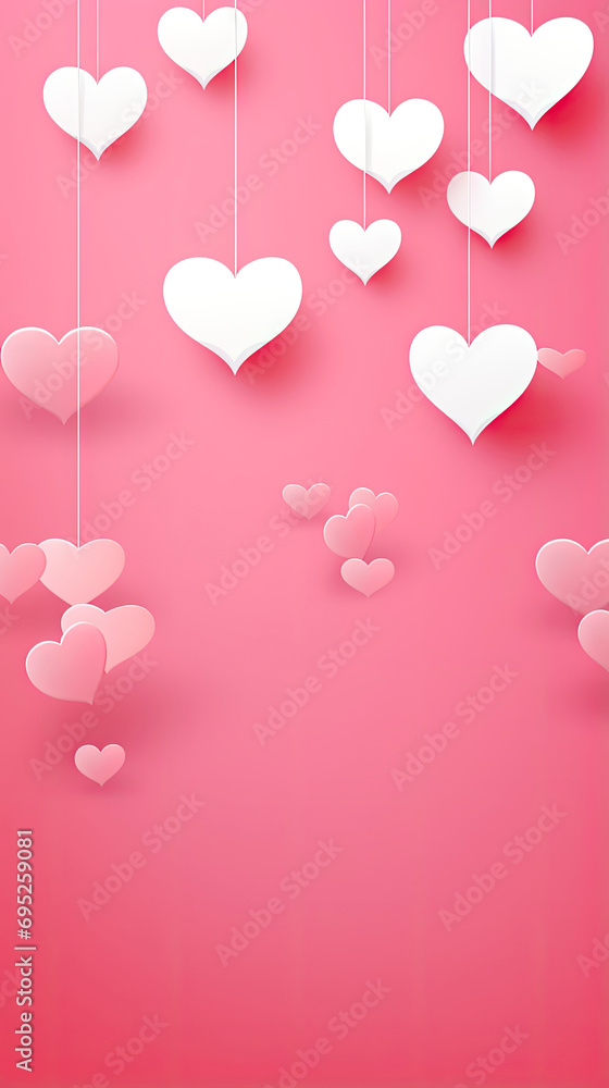 Happy Valentines day sale template with copyspace for social media and online marketing