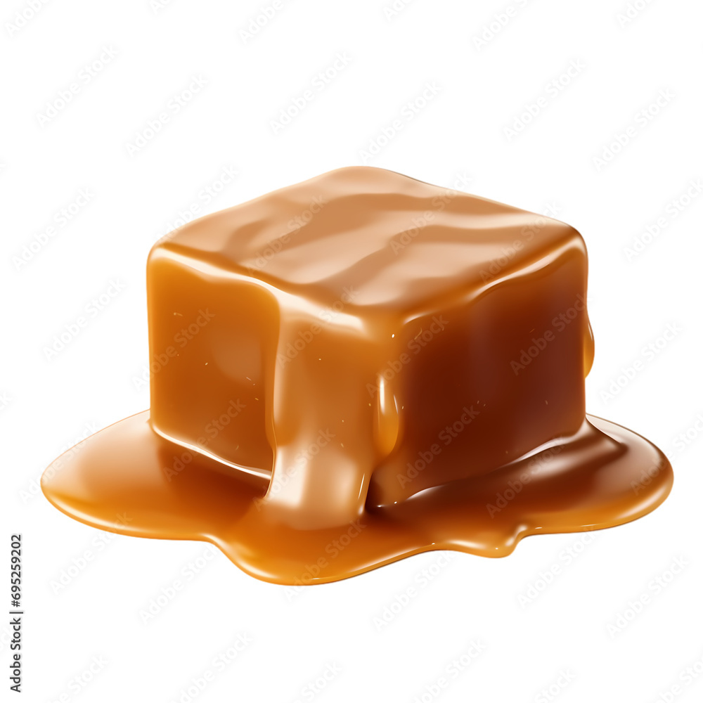Caramel isolated on transparent background Caramel isolated on transparent background