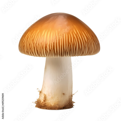 Boletus mushroom isolated on transparent background