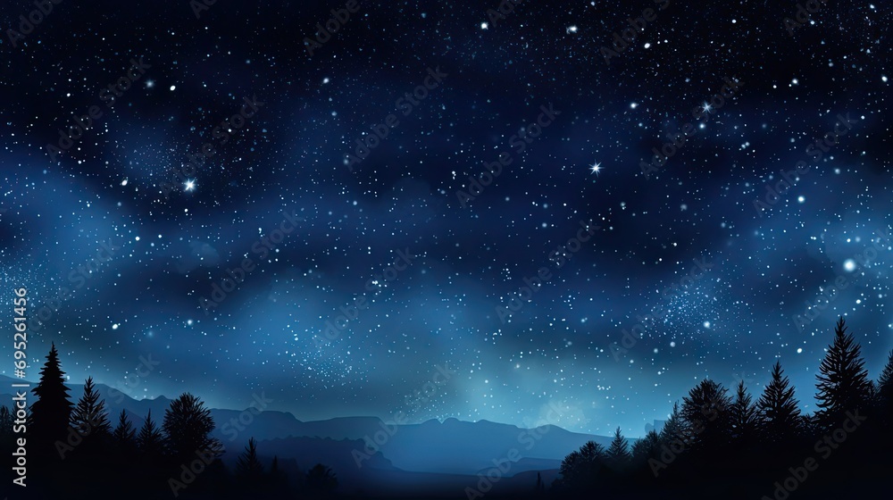 Digital Night scene starry sky scene Abstract Digital Night scene starry sky scene Abstract