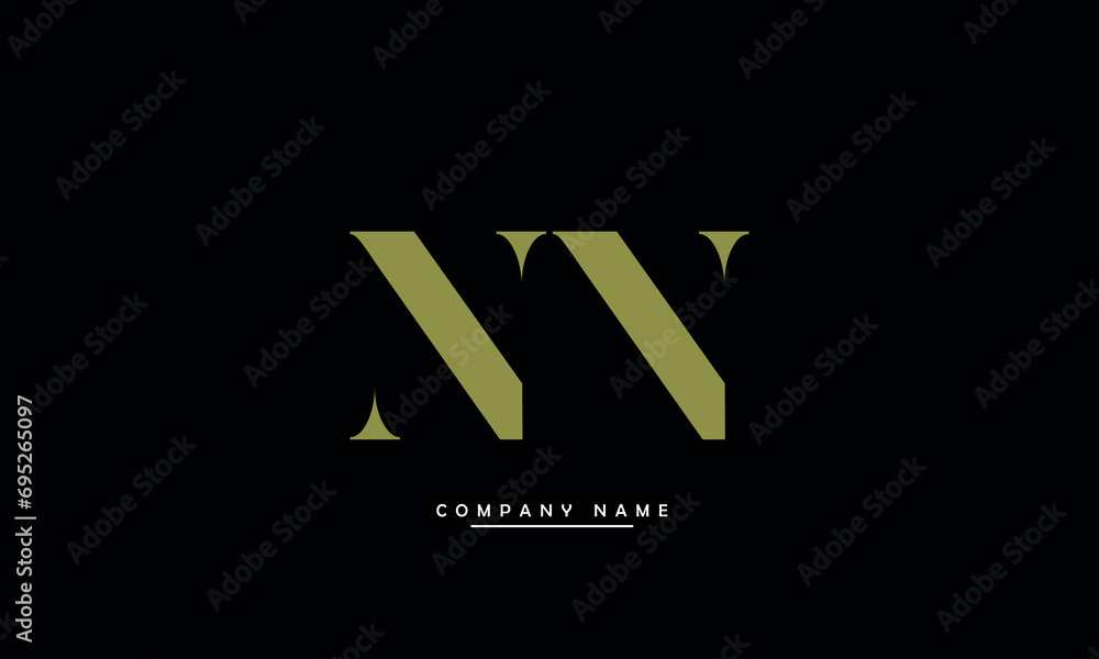 NN Abstract Letters Logo Monogram NN Abstract Letters Logo Monogram