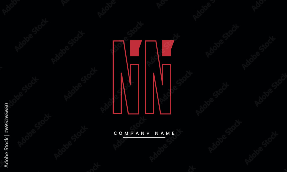NN Abstract Letters Logo Monogram