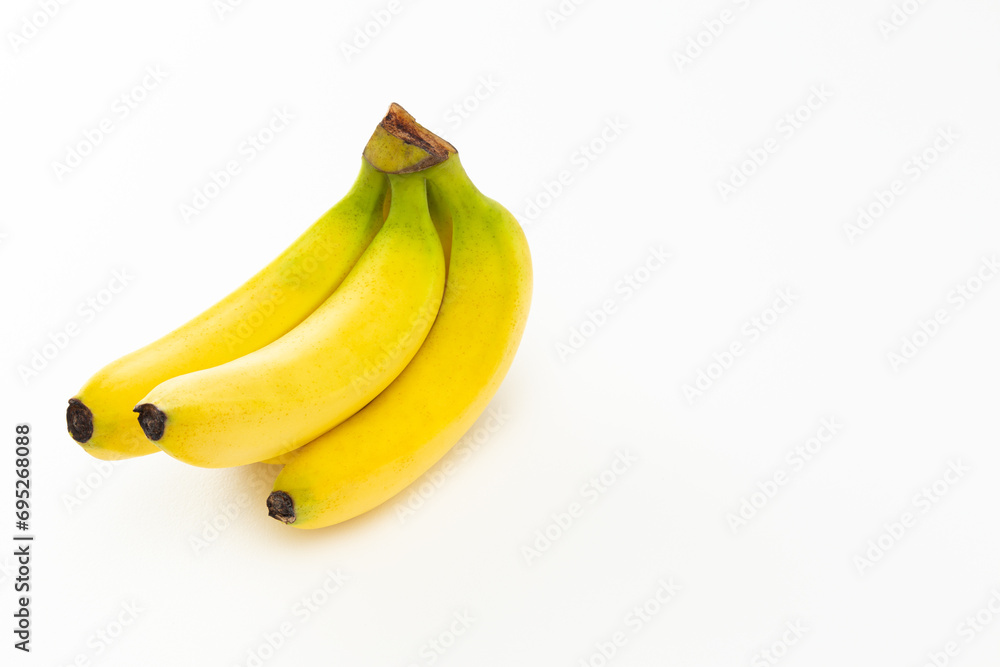 白背景にバナナ