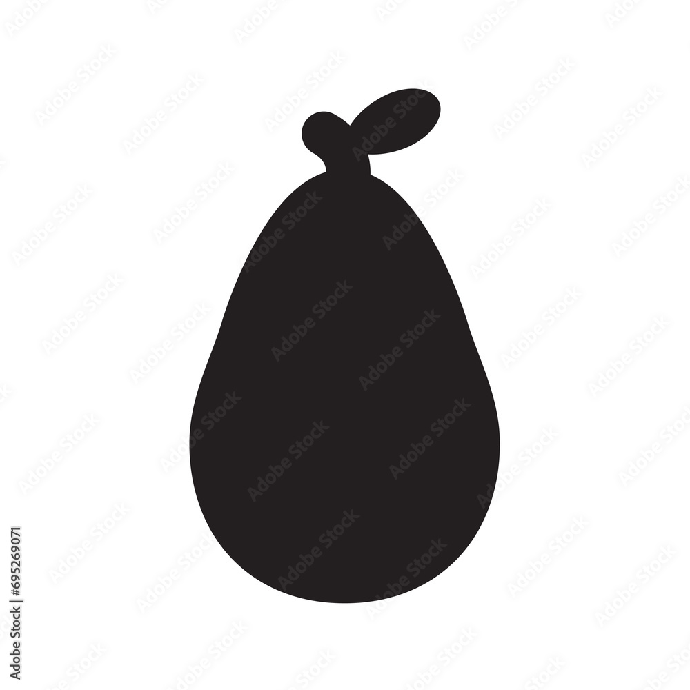 Avocado Icon, Avocados Slice Symbol, Minimal Alligator Pear Shape, Guacamole Ingredient Avocado Icon, Avocados Slice Symbol, Minimal Alligator Pear Shape, Guacamole Ingredient