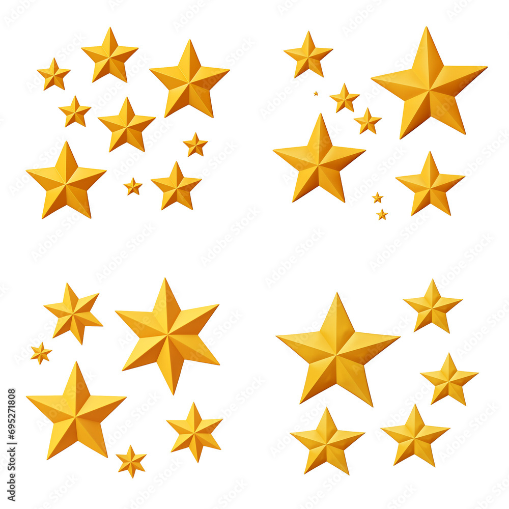collection of 3d star shapes Artificial Intelligence Generative collection of 3d star shapes Artificial Intelligence Generative