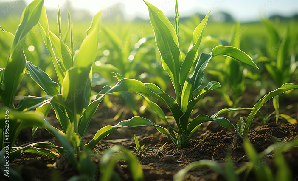 green corn field green corn field