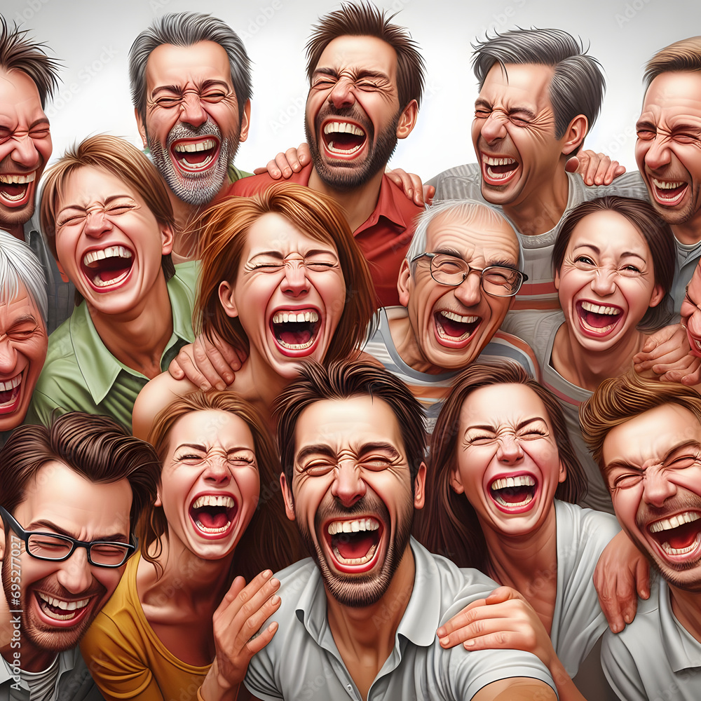 An illustration celebrating the global joy of laughter, featuring people from different backgrounds engaged in lighthearted and contagious laughter. An illustration celebrating the global joy of laughter, featuring people from different backgrounds engaged in lighthearted and contagious laughter.