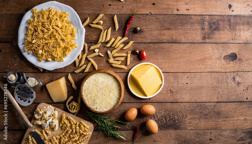 Macaroni and Cheese: Pasta combined with a creamy cheese Macaroni and Cheese: Pasta combined with a creamy cheese