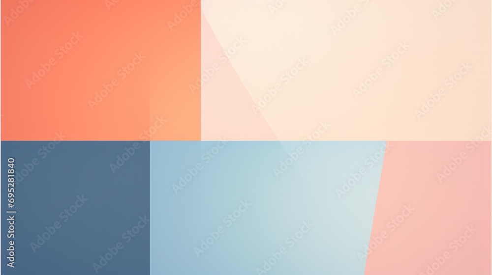 Geometric peach fuzz background.. Purple and blue, magenta horizontal gradient mesh winter, spring background. 