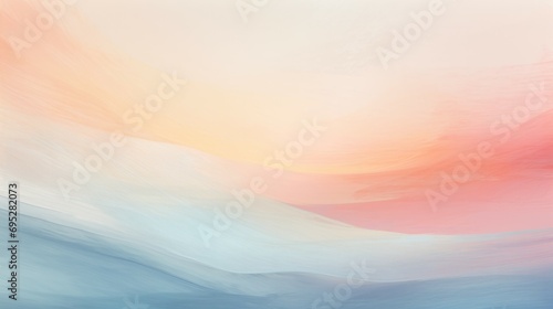 Peach Fuzz soft color background Trend 2024 Summer Background 3D Empty Beige and Blue background