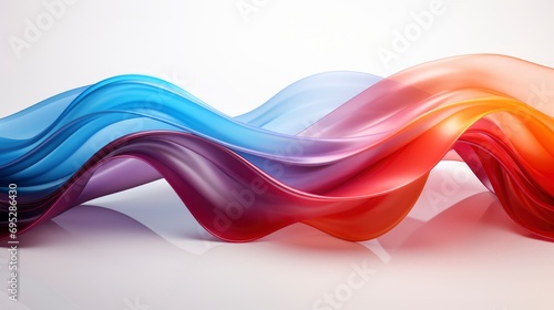 Color Ribbon Isolated White Background, Background HD, Illustrations