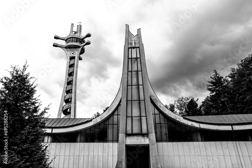 Saint Bonaventure Cathedral in Banja Luka, Republika Srpska, Bosnia and Herzegovina. Also called Katedrala Sv Bonaventure, it was built in the 1970s photo