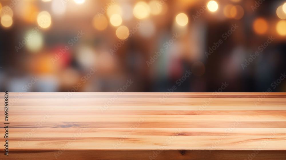 Empty Beautiful wood table top and blur bokeh modern kitchen interior background in clean and bright, Ready for product montage created with Generative Ai
Empty Beautiful wood table top and blur bokeh modern kitchen interior background in clean and bright, Ready for product montage created with Generative Ai