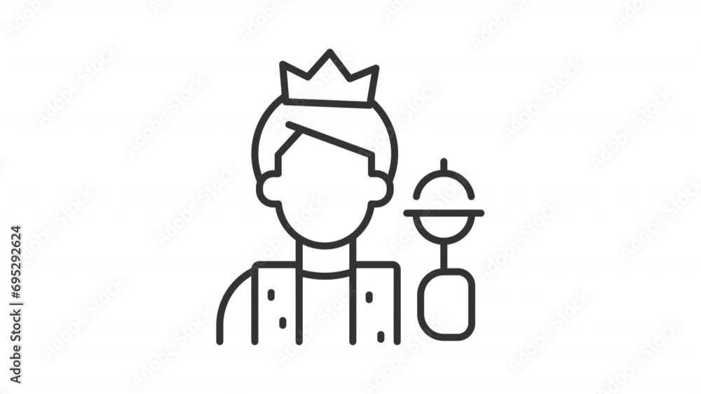 2D set of black middle ages icon animations representing archetypes, HD video with transparent background, seamless loop 4K video. 2D set of black middle ages icon animations representing archetypes, HD video with transparent background, seamless loop 4K video.