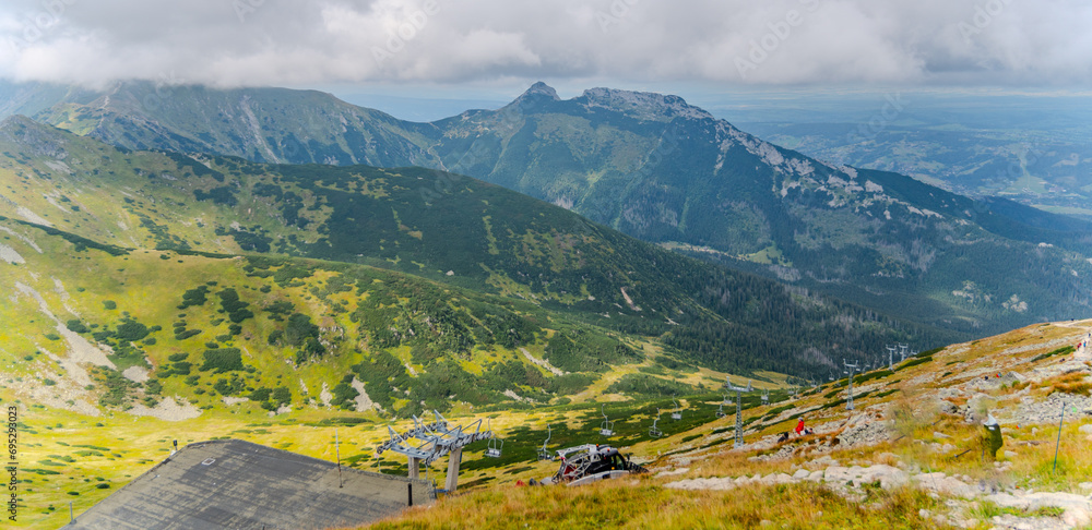 Naklejka premium mountain view panorama landscape Poland Zakopane