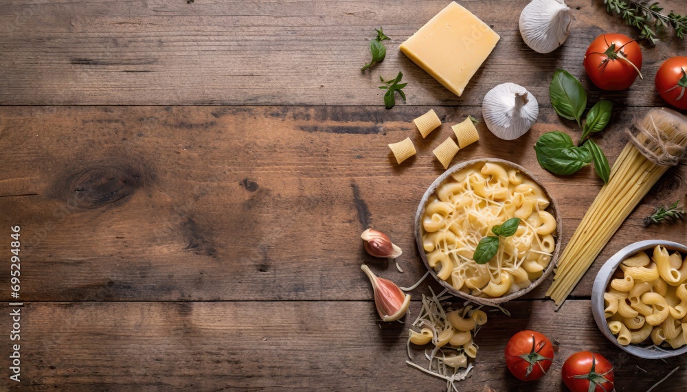 Macaroni and Cheese: Pasta combined with a creamy cheese Macaroni and Cheese: Pasta combined with a creamy cheese