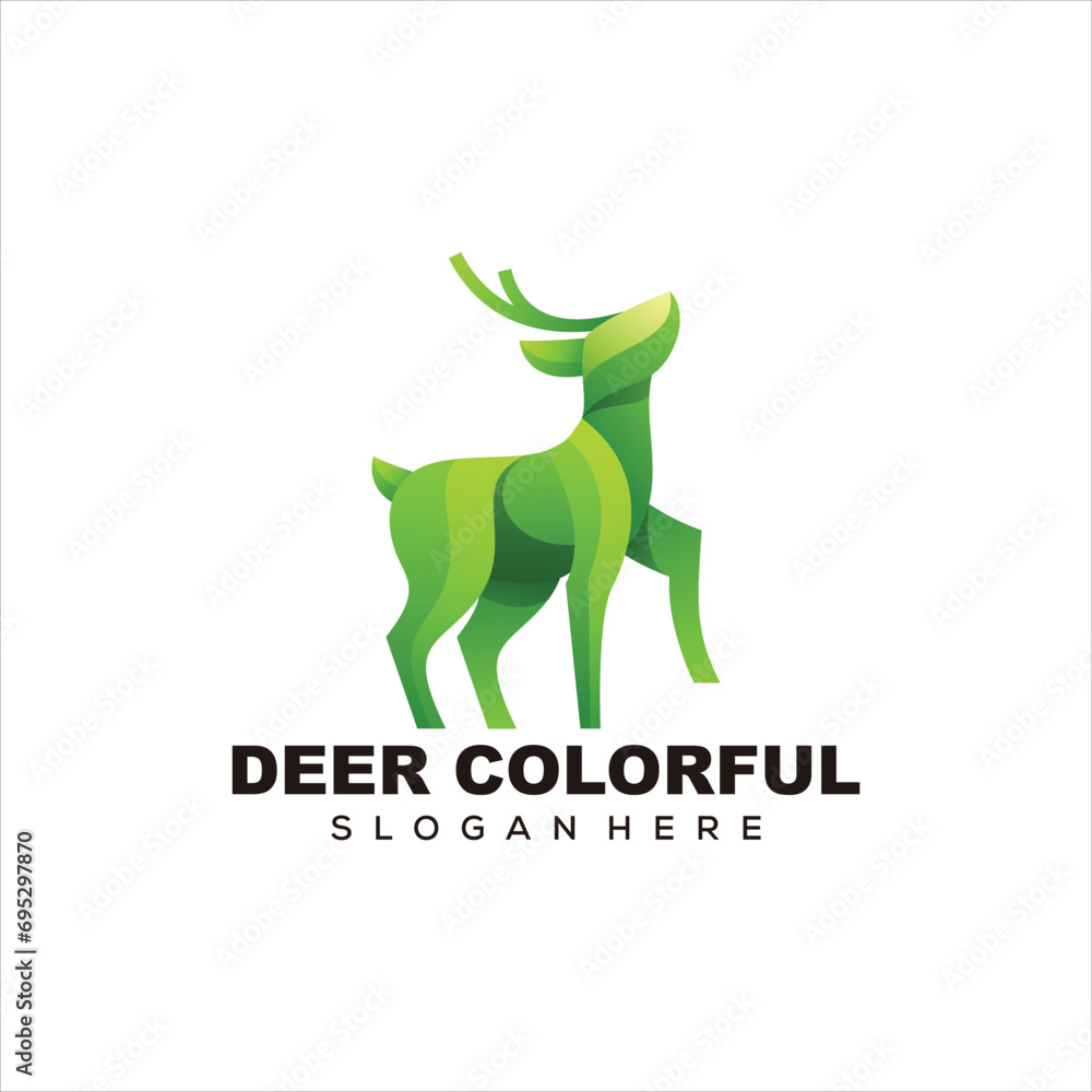 deer logo colorful gradient deer logo colorful gradient
