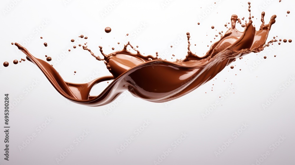 liquid chocolate isolated on white background liquid chocolate isolated on white background