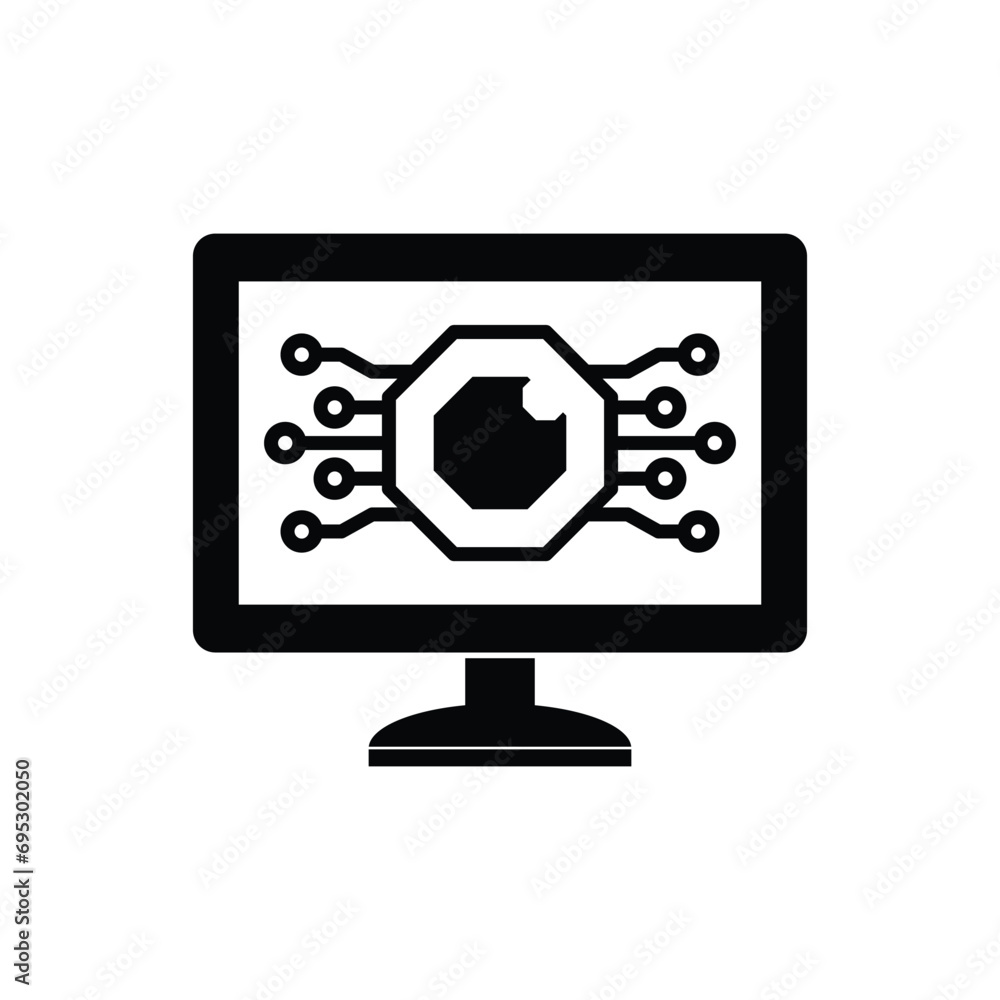 ai icon vector Artificial intelligence icon logo ai icon vector Artificial intelligence icon logo