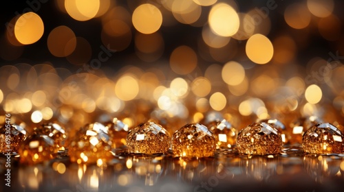 Golden Sparkles Glitter Lights Festive Gold, Background HD, Illustrations