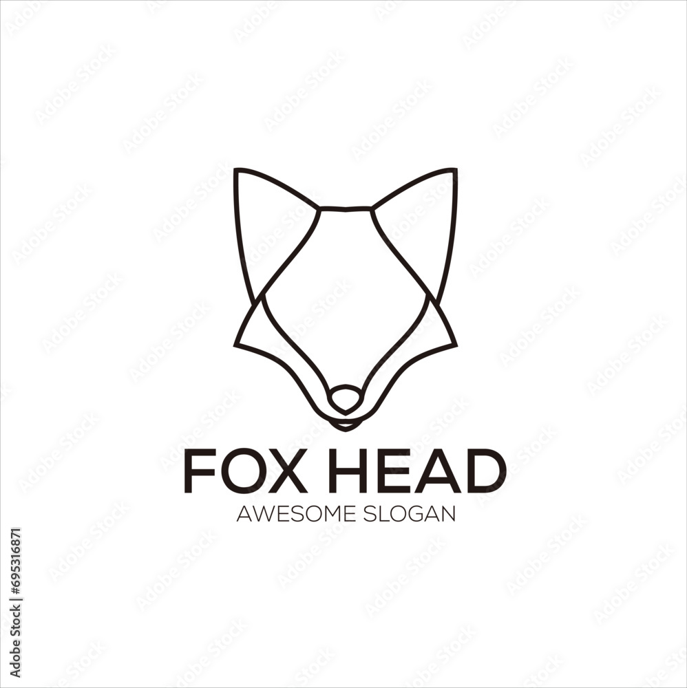 fox head logo colorful gradient fox head logo colorful gradient