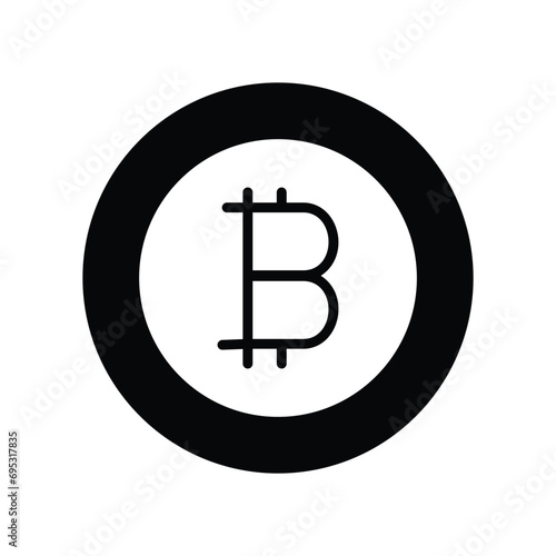 cryptography icon with white background vector stock illustration