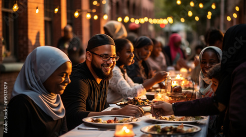 The warmth of a community iftar in the heart of a historic neighborhood