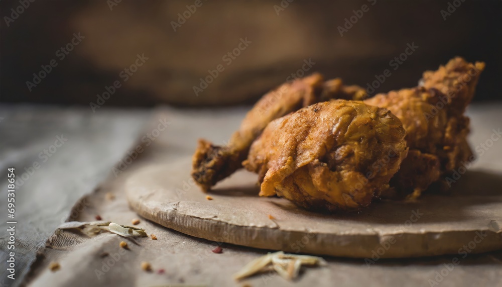 Copy Space image of Breaded chicken Copy Space image of Breaded chicken