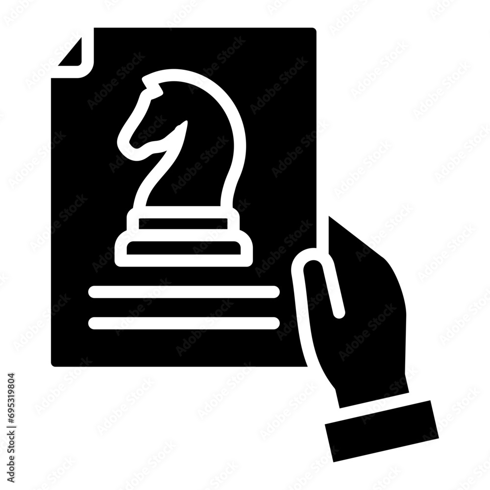 Business Strategy Icon Element For Design