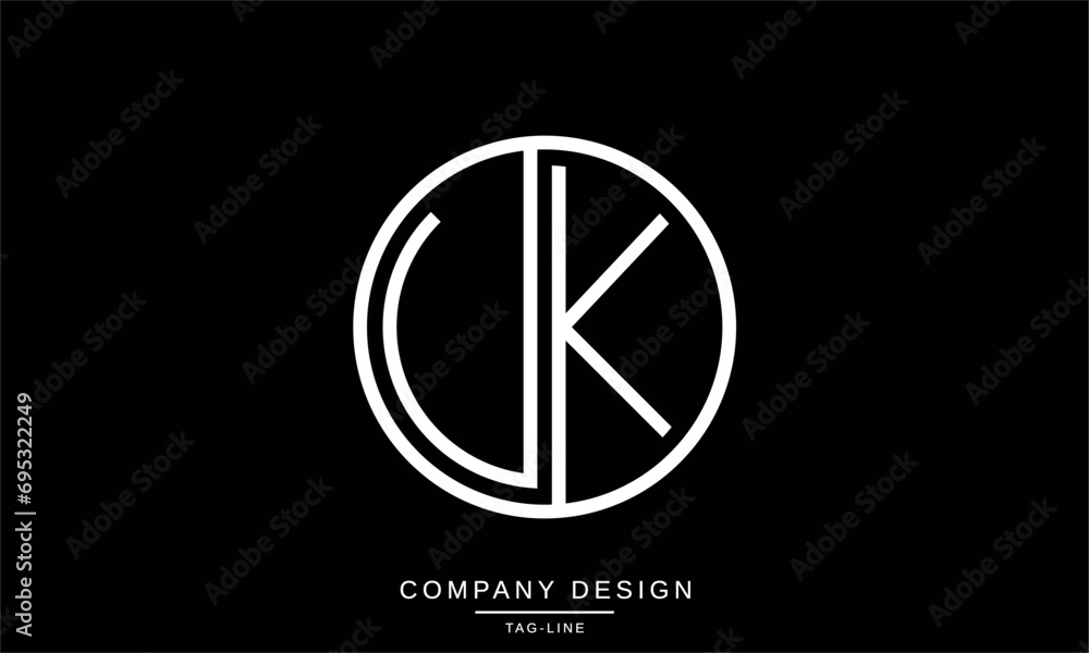 KV, VK, Abstract Letters Logo Monogram KV, VK, Abstract Letters Logo Monogram