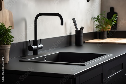 modern kitchen sink photo
