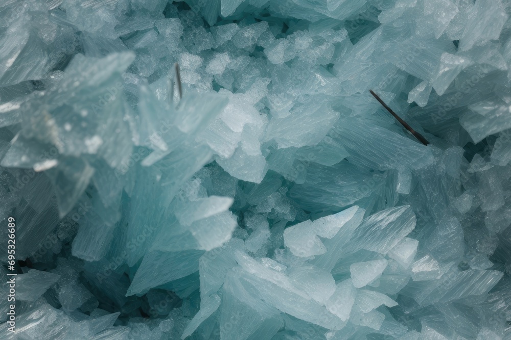 Obraz premium A Close Encounter with Ice's Complexit