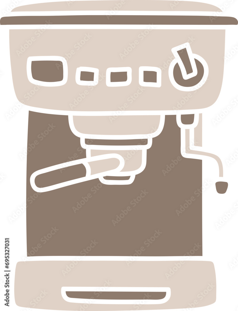 Coffee Maker Matchine llustration Hand Drawn Silhouette Coffee Maker Matchine llustration Hand Drawn Silhouette