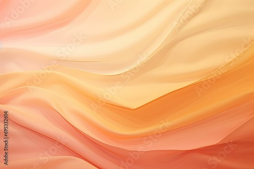 Banner. Fabric background in the color of the year 2024 Peach Fuzz.