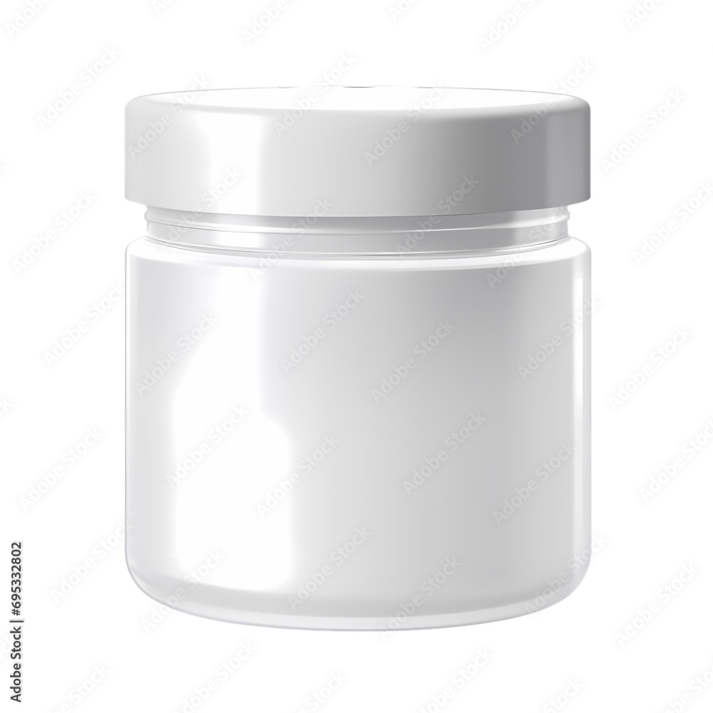 Cosmetic cream or gel jar isolated on transparent background Cosmetic cream or gel jar isolated on transparent background