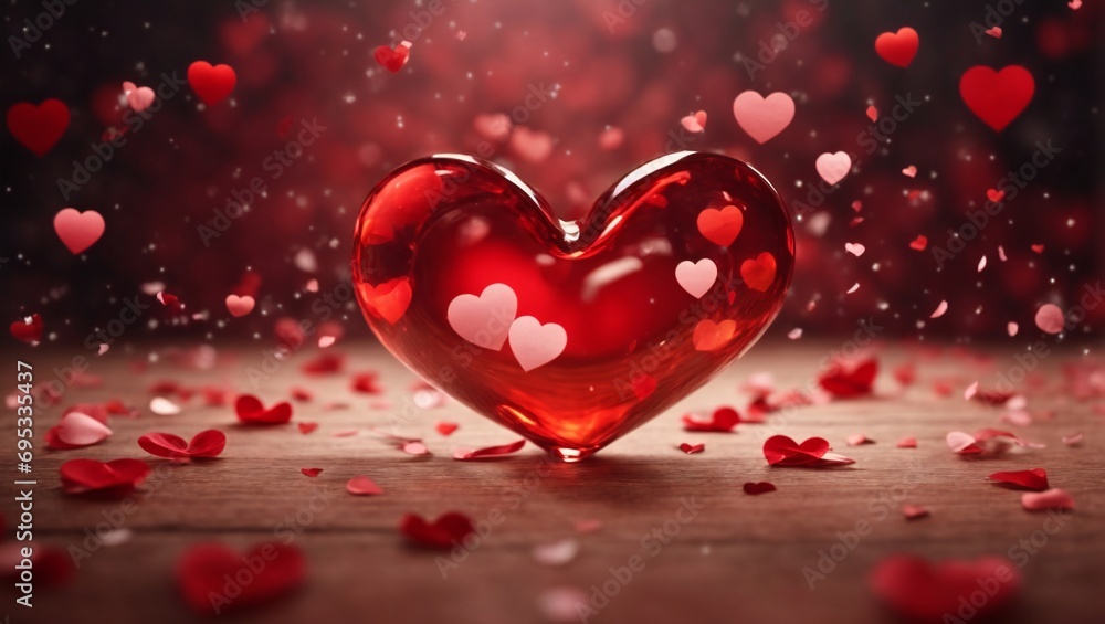 red heart on a black backgroundCrystal red hearts, symbol of love festive background. Diamond Decoration for Valentine's Day, Wedding, Engagement
red heart on a black backgroundCrystal red hearts, symbol of love festive background. Diamond Decoration for Valentine's Day, Wedding, Engagement