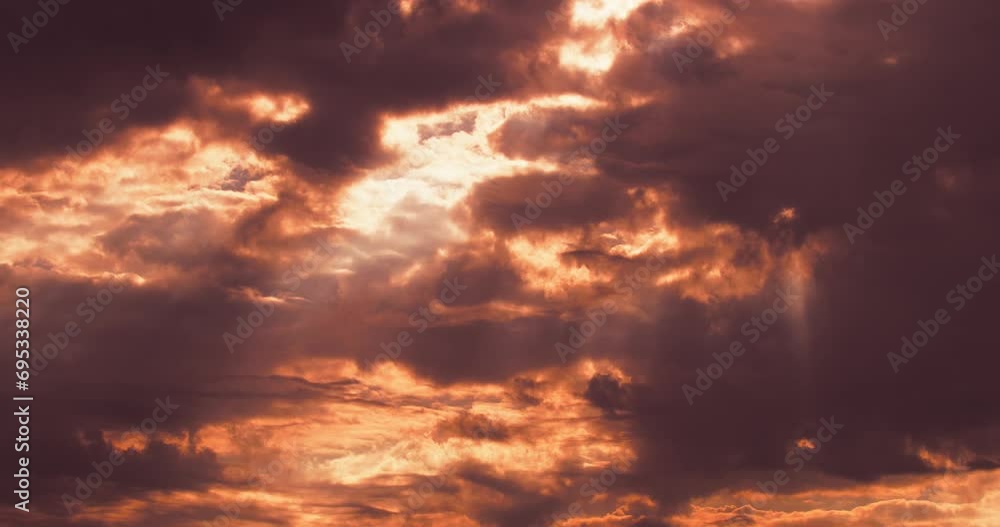 Bless Of God Concept. Sunrays In Dramatic Sky. Bold Sunset Sky Natural Background. Sunset Time Lapse Time-lapse In Yellow Orange Colors. Saturated Colors Of Twilight Sunset Sky Sunrays Clouds. Bless Of God Concept. Sunrays In Dramatic Sky. Bold Sunset Sky Natural Background. Sunset Time Lapse Time-lapse In Yellow Orange Colors. Saturated Colors Of Twilight Sunset Sky Sunrays Clouds.